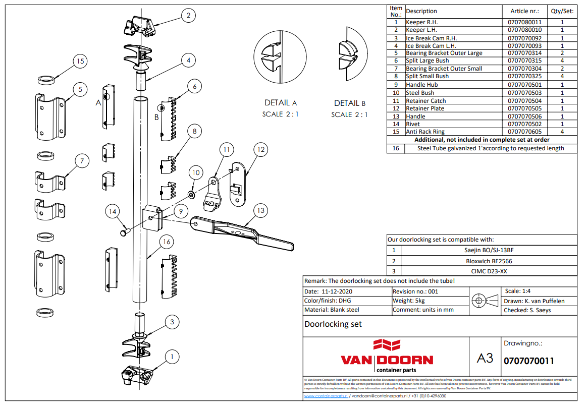 Handle Hub for Shipping Containers