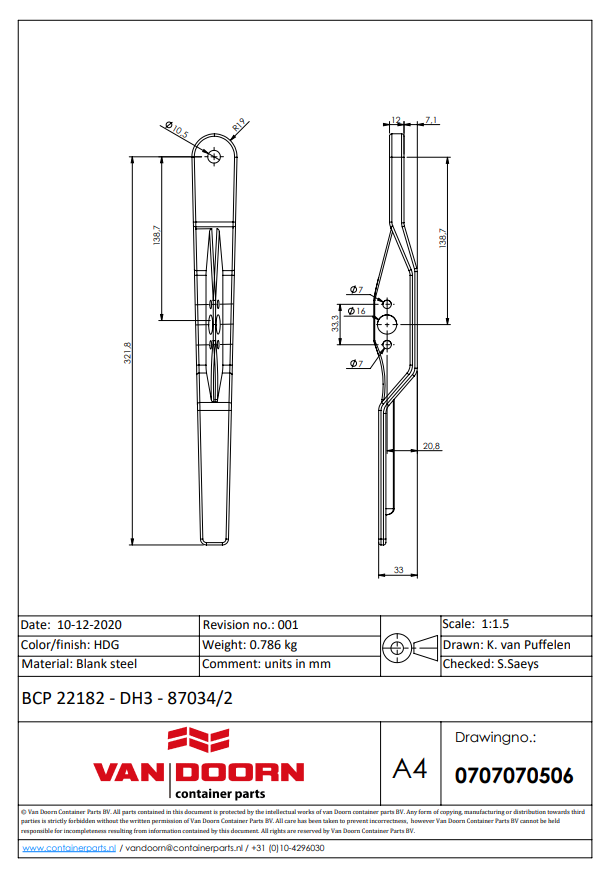 Container Door Handle